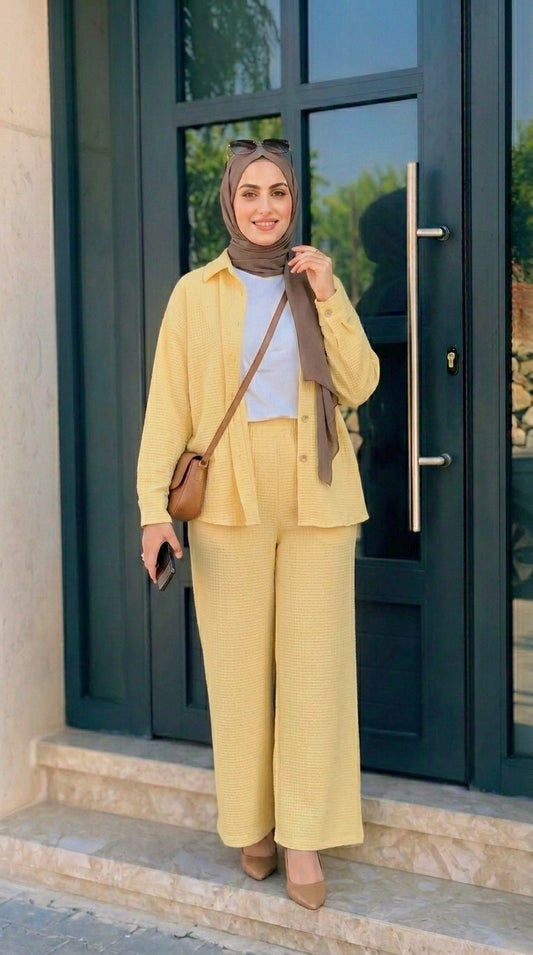 Women’s Soft Yellow Lounge Set