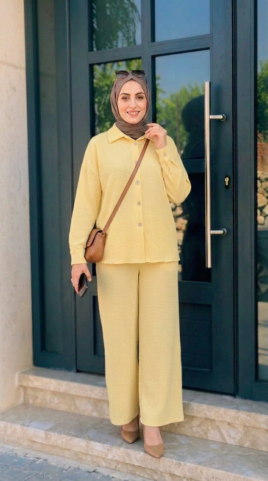 Women’s Soft Yellow Lounge Set