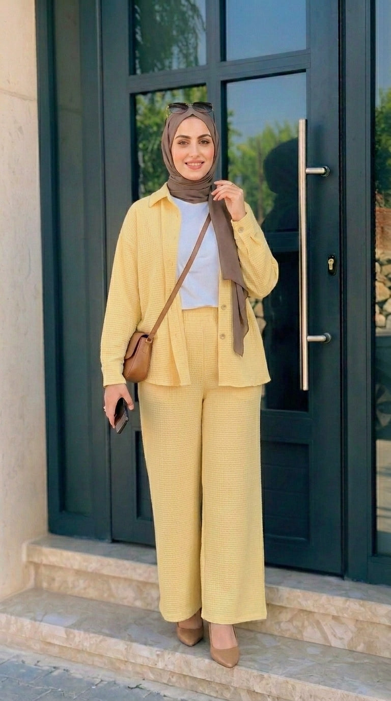 Women’s Soft Yellow Lounge Set
