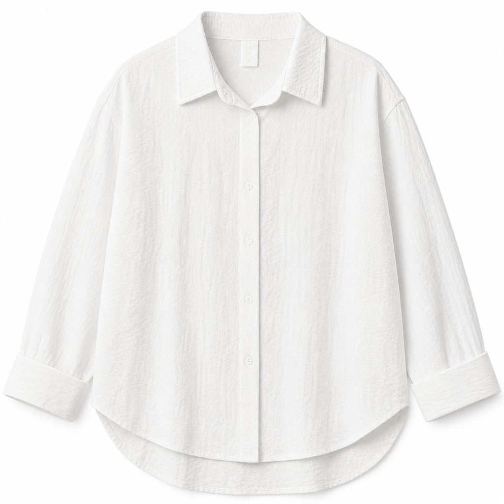 Women’s Comfortable White Oversized Chemise