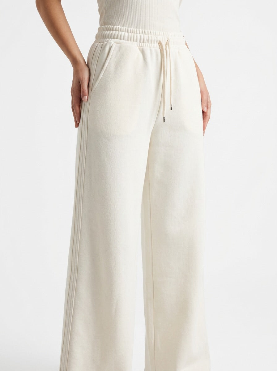 Women’s Comfortable off white Wide Leg Sweatpants