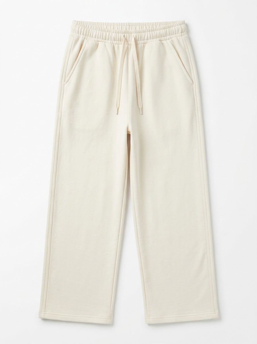 Women’s Comfortable off white Wide Leg Sweatpants