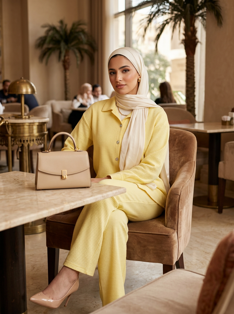 Women’s Soft Yellow Lounge Set