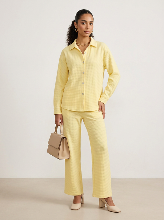 Women’s Soft Yellow Lounge Set