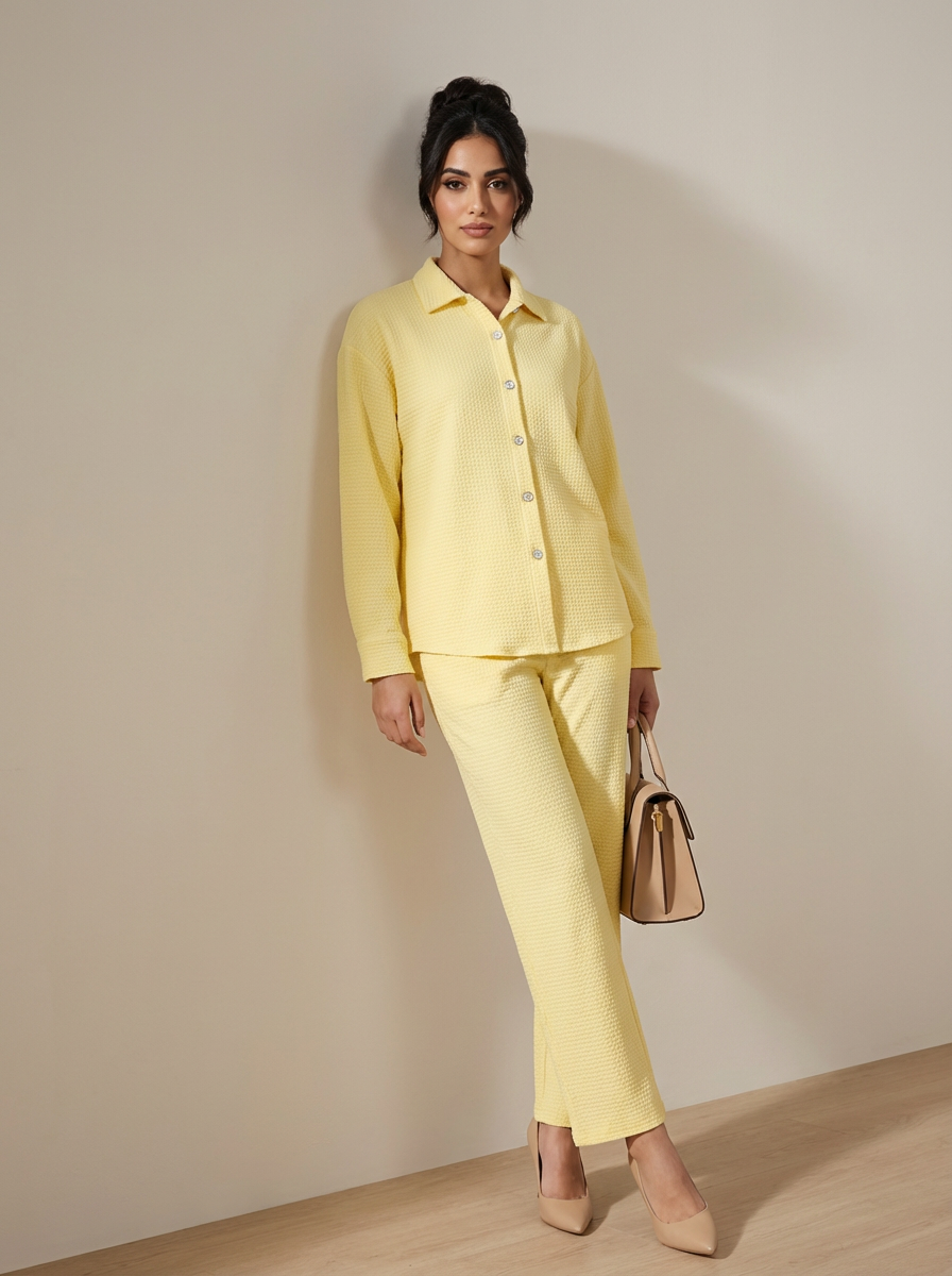 Women’s Soft Yellow Lounge Set