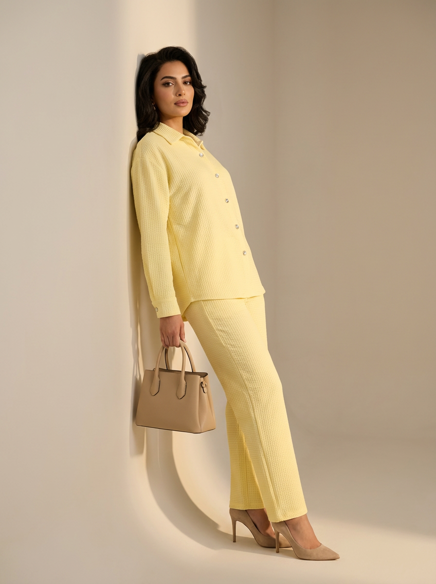 Women’s Soft Yellow Lounge Set