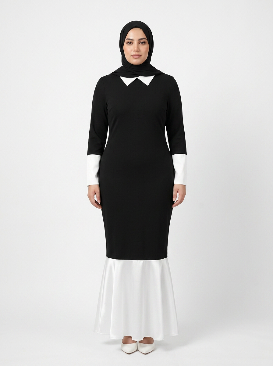 Dress with White Collar