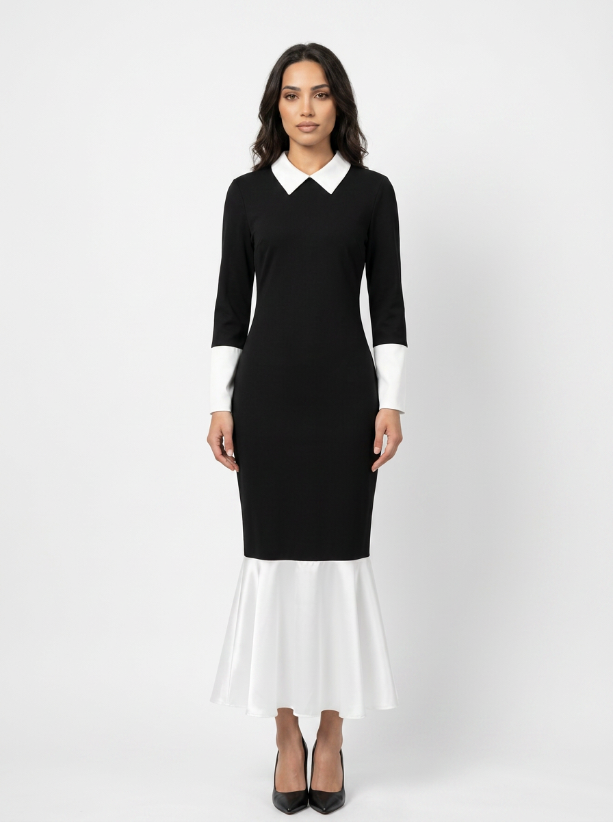 Dress with White Collar