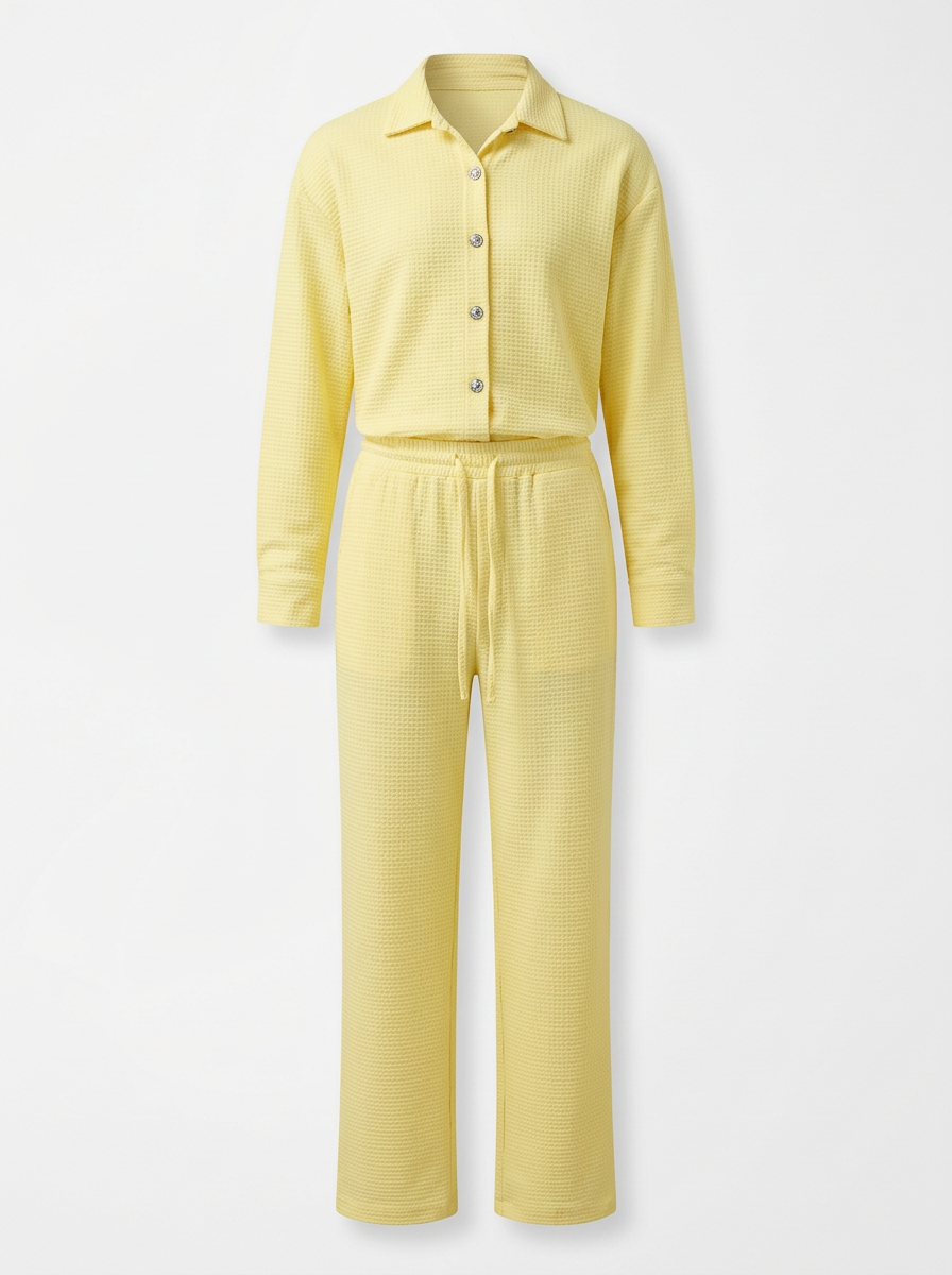 Women’s Soft Yellow Lounge Set