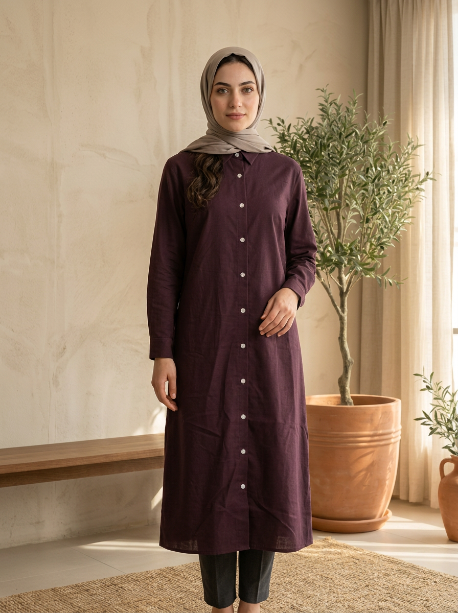 Linen Shirt Tunic