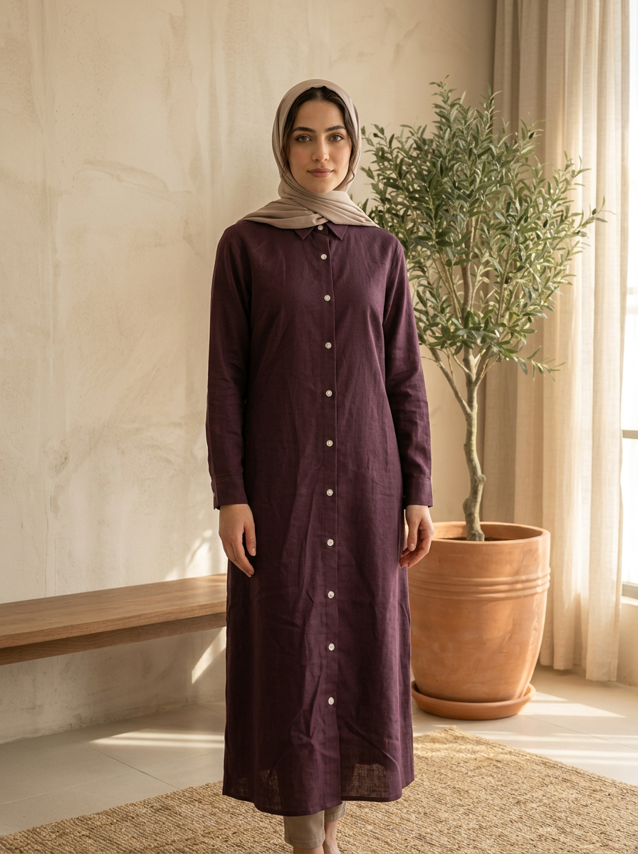 Linen Shirt Tunic