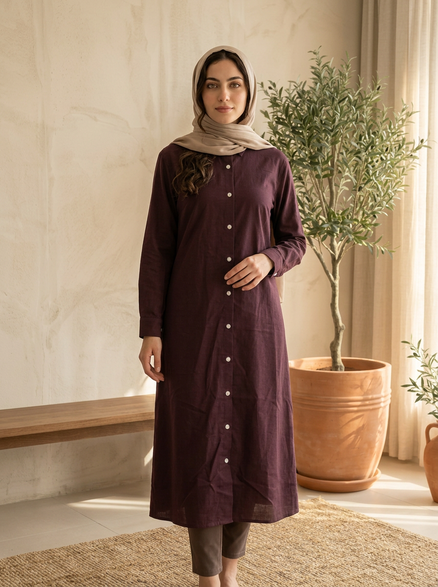 Linen Shirt Tunic